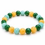 Mulank 4 Crystal Bracelet – Serpentine, Green Jade & Yellow Aventurine