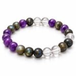 Mulank 7 Crystal Bracelet – Amethyst, Labradorite & Clear Quartz