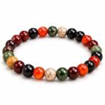 Mulank 9 Healing Bracelet – Carnelian, Bloodstone & Garnet Beads