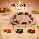 Mulank 1 Crystal Bracelet – Sunstone, Ruby & Red Jasper - Image 2