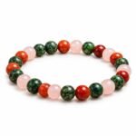Mulank 1 Crystal Bracelet – Sunstone, Ruby & Red Jasper