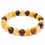 Mulank 3 Crystal Bracelet – Citrine, Tiger Eye & Yellow Onyx