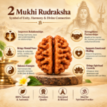 2 Mukhi Rudraksha – Sacred Spiritual Bead for Harmony & Balance - Image 3