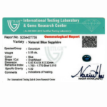 Blue Sapphire (Heated) - 0.55 Carats - Image 4